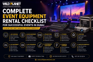 Event Equipment Rental Checklist Dubai